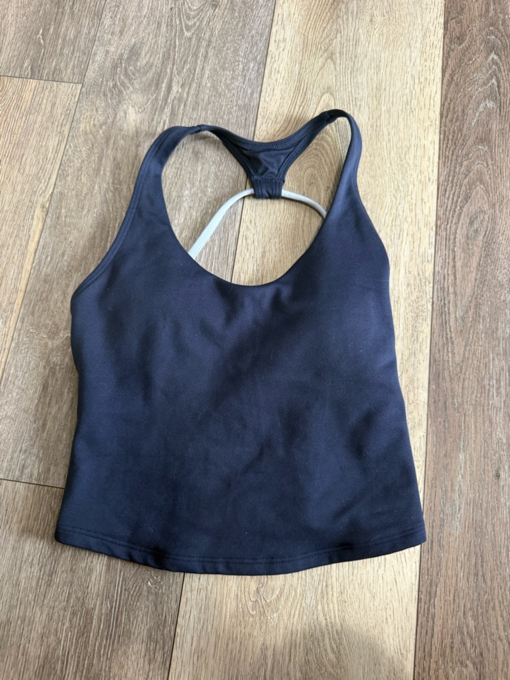 Gilly Hicks Navy and Light Blue Racerback Sports Crop
